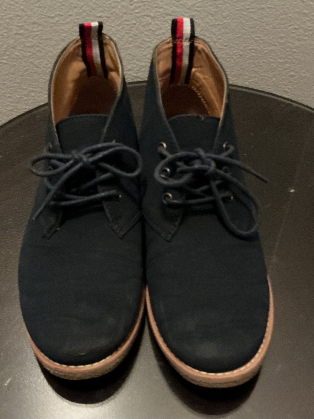 Tommy Hilfiger Unisex Navy Chukka Boots with Contrast Trim